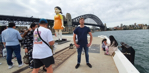 호주 시드니의 전문 곡예사 조시 프로그(25) 씨   [연합뉴스]